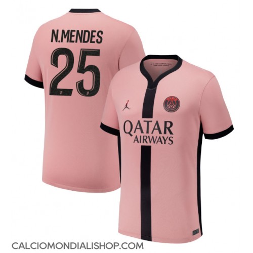 Maglie da calcio Paris Saint-Germain Nuno Mendes #25 Terza Maglia 2024-25 Manica Corta